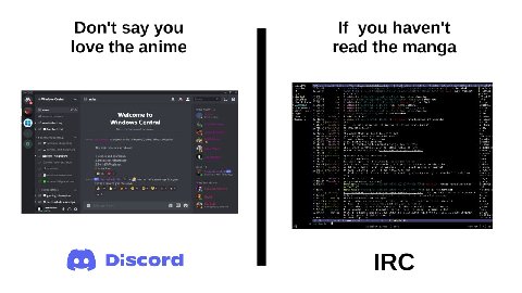 Don't say you If you haven't love the anime read the manga о:5сога IRC