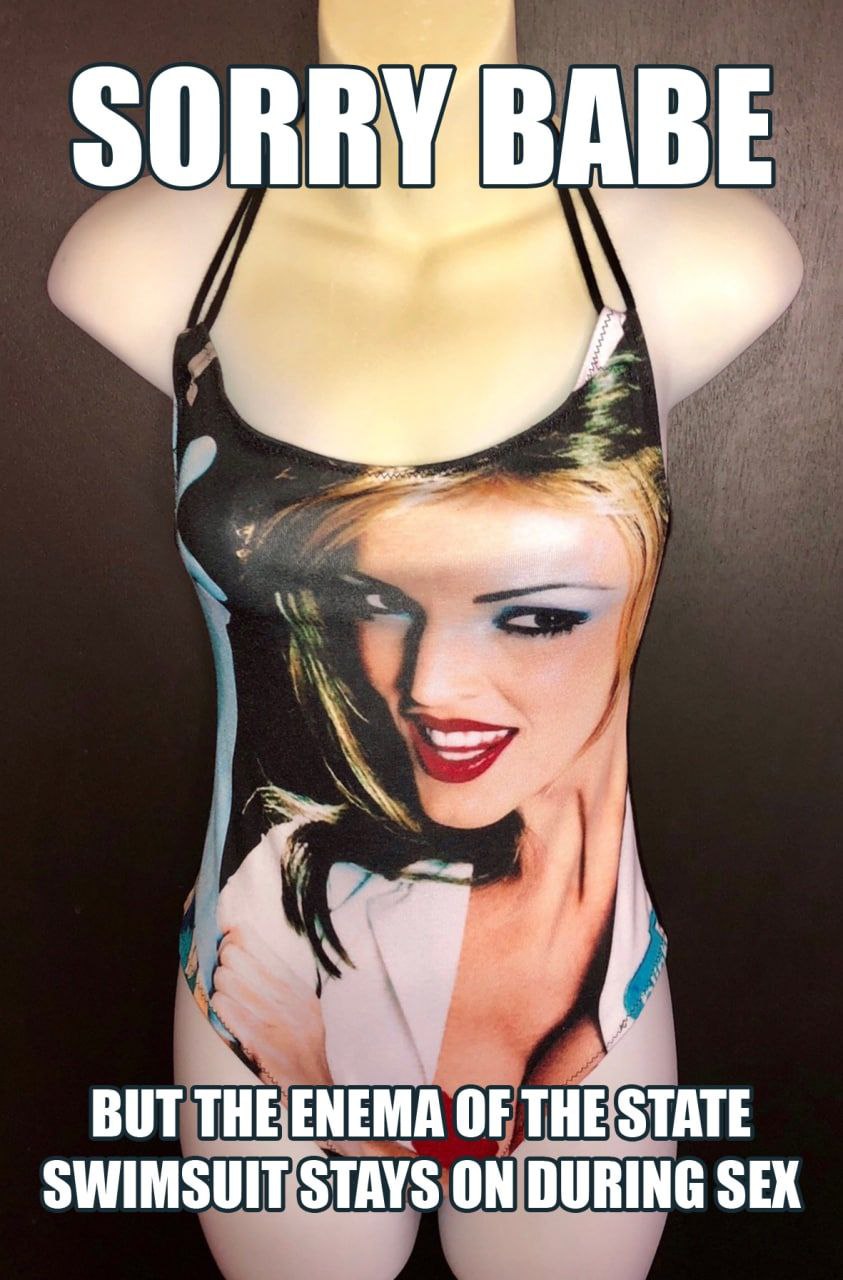 A BUT THE ENEMA OF THE STATE SWIMSUIT STAYS ON DURING SEX