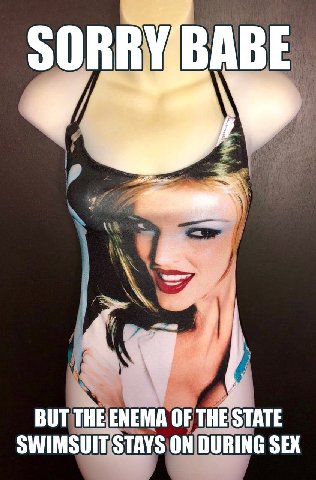 A BUT THE ENEMA OF THE STATE SWIMSUIT STAYS ON DURING SEX