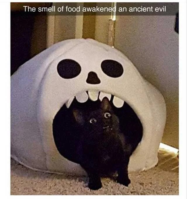 The smell of food awakened ancient evil