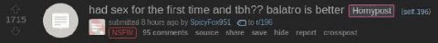 had sex for the first time and tbh?? balatro is better Нед Bho SpicyFox851 95 comments source share save hide report crosspost