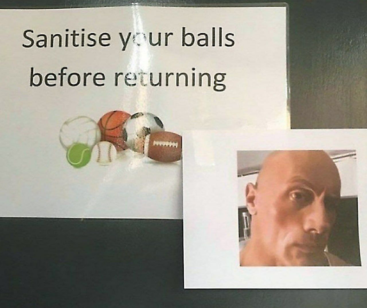 Sanitise balls before returning