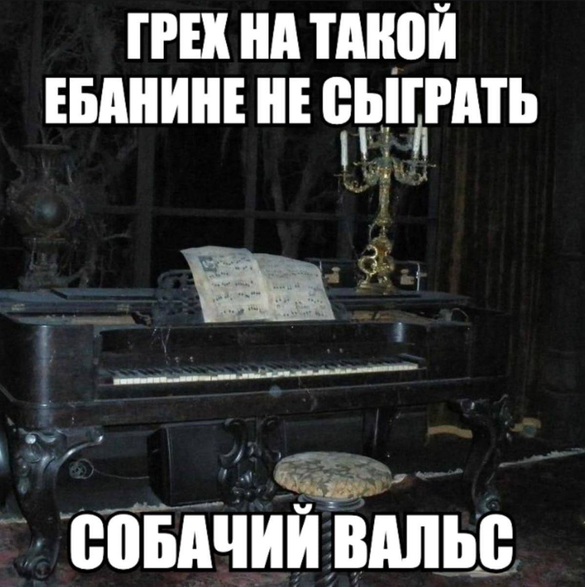 ГРЕХ НА ТАКОЙ ЕБАНИНЕ НЕ СЫГРАТЬ СОБАЧИЙ ВАЛЬС
