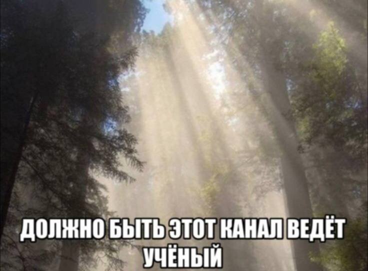 ДОЛЖНО БЫТЬ ЭТОТ КАНАЛ ВЕДЕТ УЧЕНЫЙ