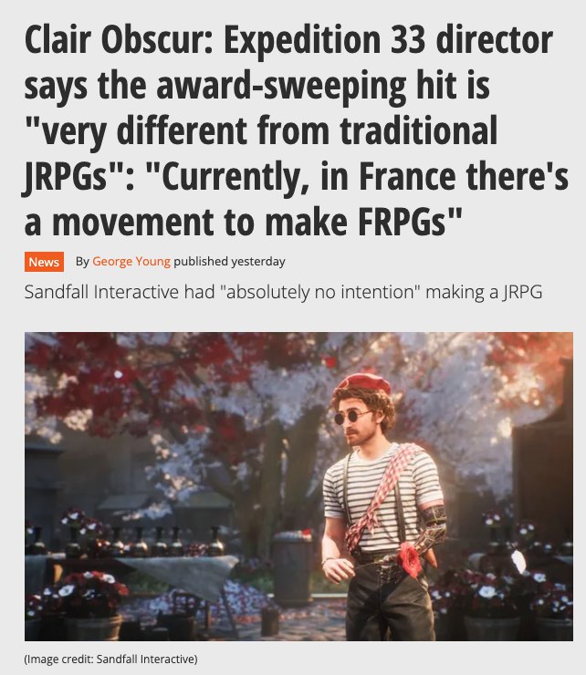 >Steals your genre
>Make it their own
JRPGs are getting NTR'd...