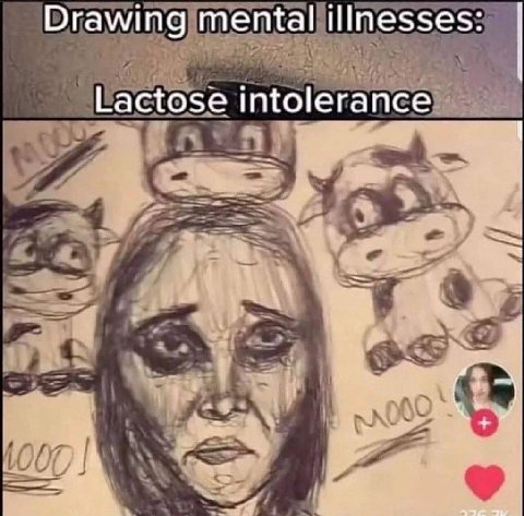 Drawing mental illnesses: Lactose intolerance 3 1