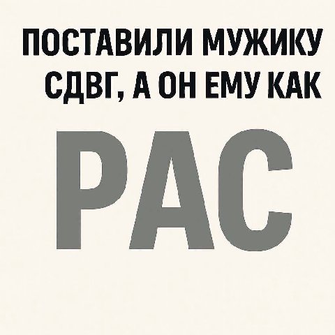 ПОСТАВИЛИ МУЖИКУ СДВГ, А ОНЕМУ КАК РАС