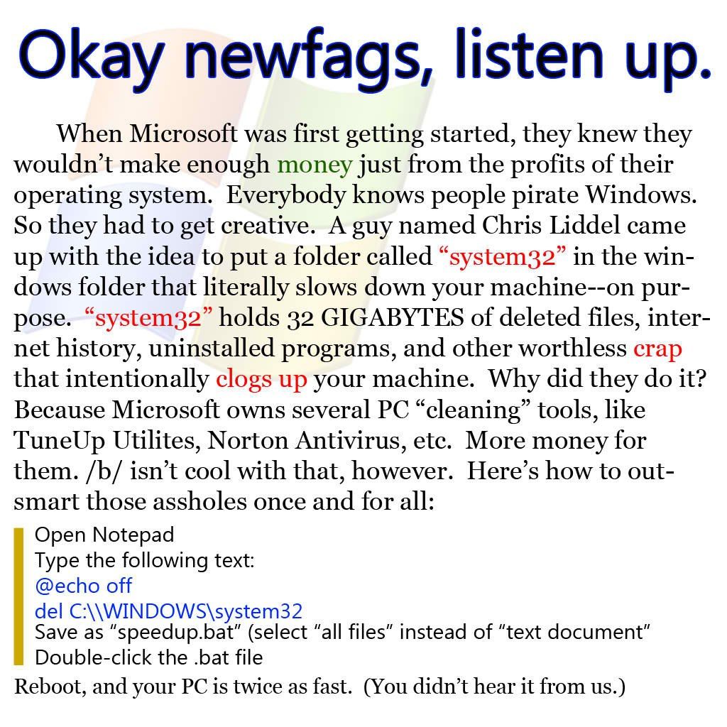 Okay listen up. When Microsoft was first getting started, they knew they wouldn’t make enough money just from the profits of their operating system. Everybody knows people pirate Windows. So they had 