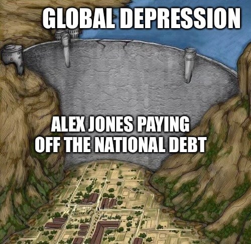 GLOBAL DEPRESSION у ALEX JONES PAYING OFF THE NATIONAL DEBT