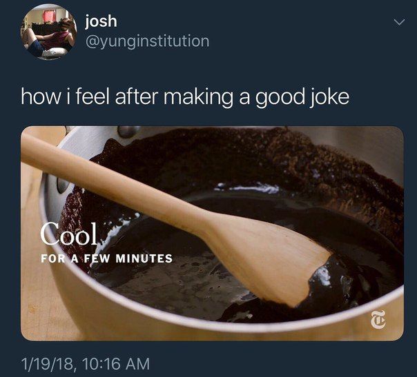 iosh Jos how feel after making a good joke РОМА FEW MINUTES
