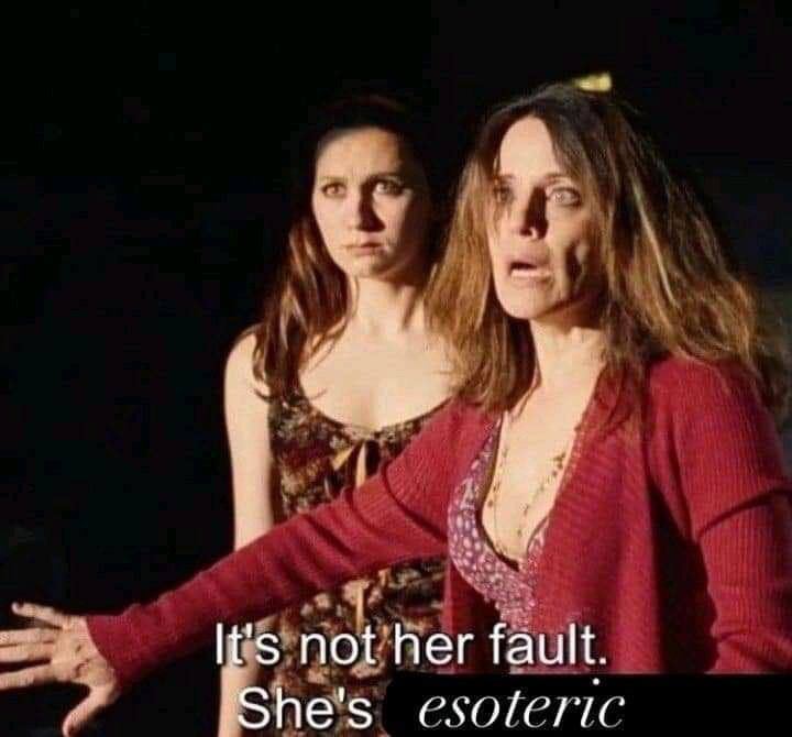 It's not her fault.