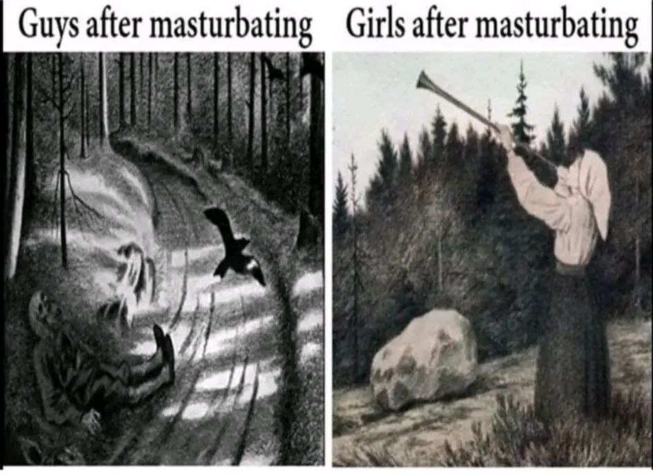 Guys after masturbating after masturbating