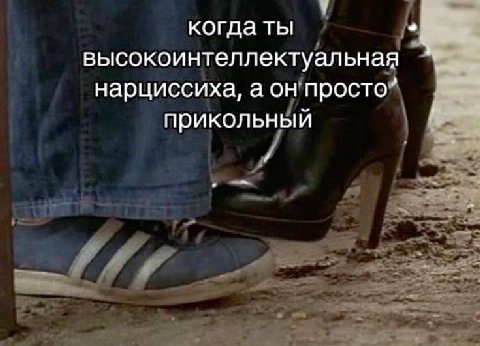 когда ты высокоинтеллектуальная нарциссиха, а он просто” прикольный
