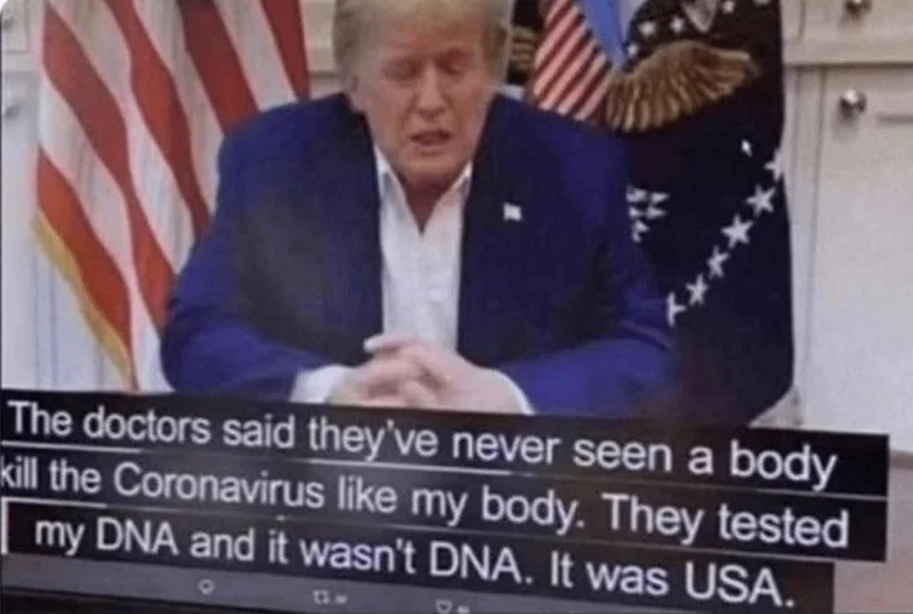 The doctors said the Coronavirus they've neve a body like my They testeg my DNA and it wasn't ОМА. it was