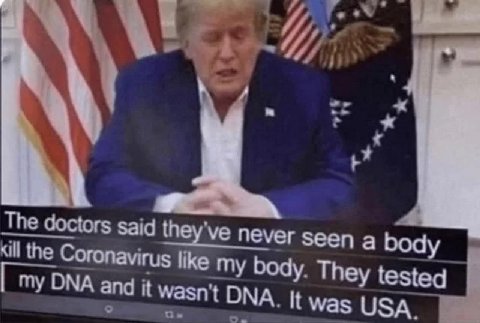 The doctors said the Coronavirus they've neve a body like my They testeg my DNA and it wasn't ОМА. it was