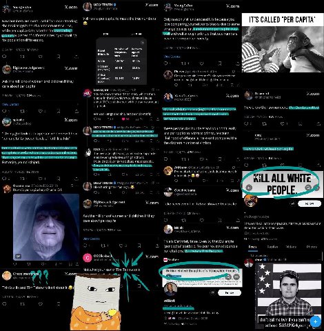 IGLY TRUTH X.com X.com Young Se7en Х.сот Yours 2 Se7en с @You Yall run to per capita to mask the true numbers Raw numbers are more useful for understanding Only reason y’all understand it because you 
