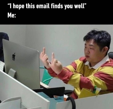 I hope this email finds you well Me