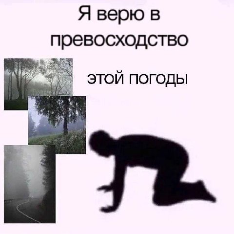 Я верю в превосходство ЭТОЙ ПОГОДЫ