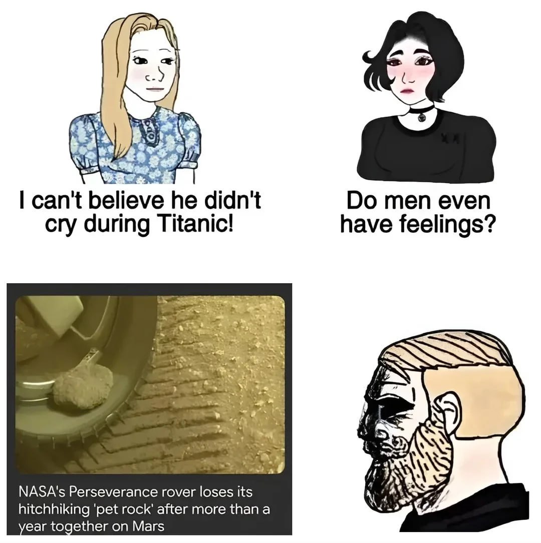 we can't believe he didn't men even cry during Titanic! have feelings? NASA's Perseverance rover loses its 4% hitchhiking ‘pet rock’ after more than a ear together on Mars