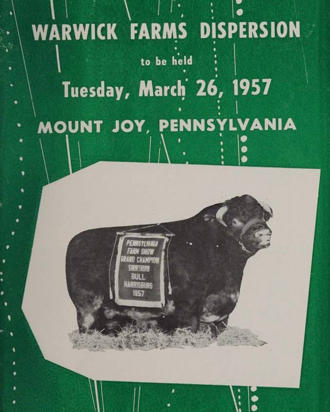 WARWICK FARMS DISPERSION to be held Tuesday, March 26, MOUNT JOY, PENNSYLVANIA 7%