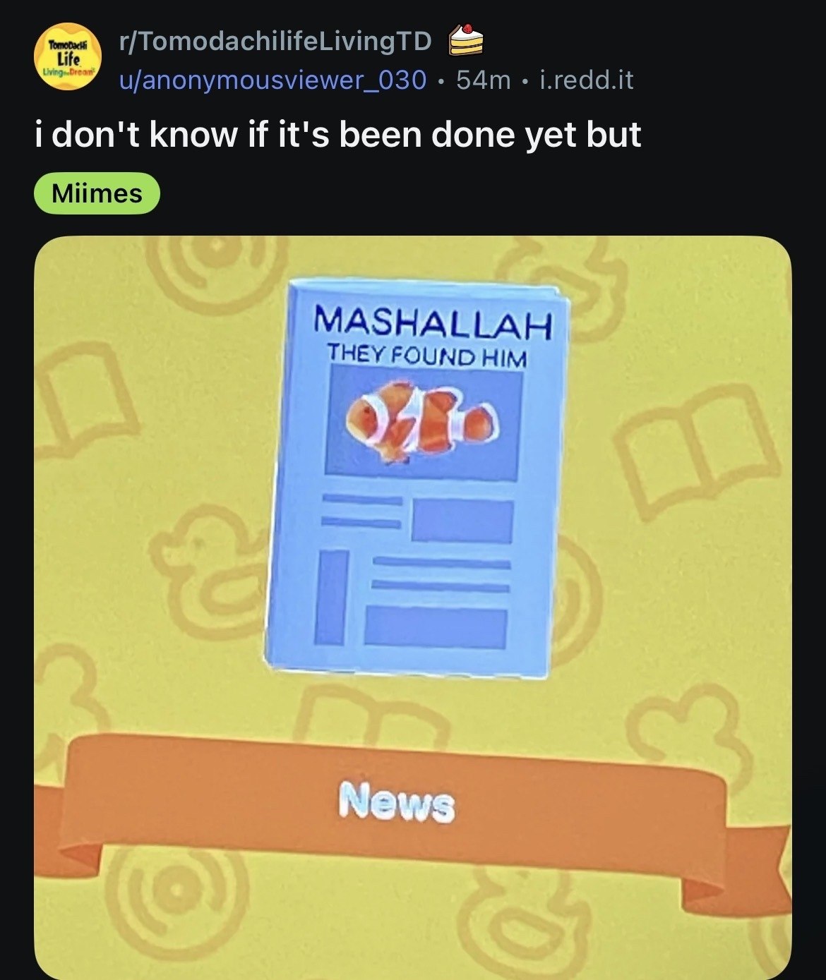 r/TomodachilifeLivingTD u/anonymousviewer_030 i.redd.it i don't know if it's been done yet but MASHALLAH THEY FOUND HIM