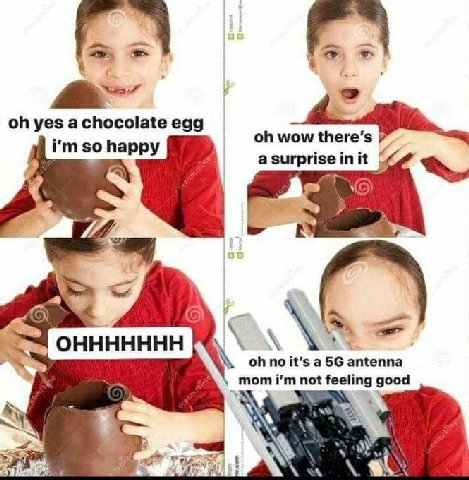 yes a chocolate egg so happy a surprise in it OHHHHHHH no it's a antenna пот not feeling good