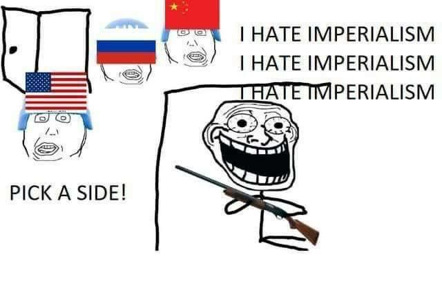 кей HATE IMPERIALISM HATE IMPERIALISM PERIALISM PICK A SIDE!