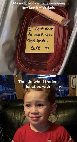 swapping my lunch with dads The kid who traded lunches with