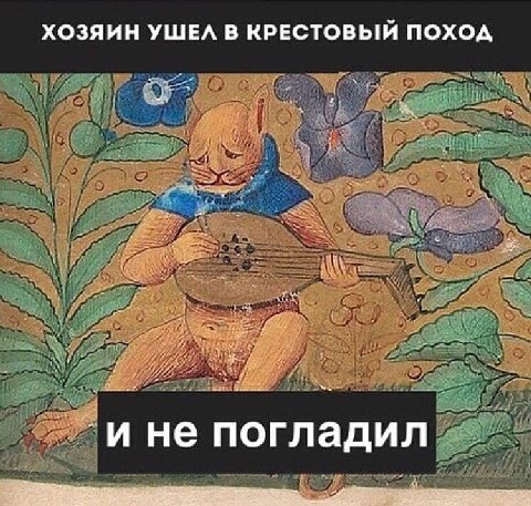 ХОЗЯИН УШЕЛ В КРЕСТОВЫЙ ПОХОД не погладил