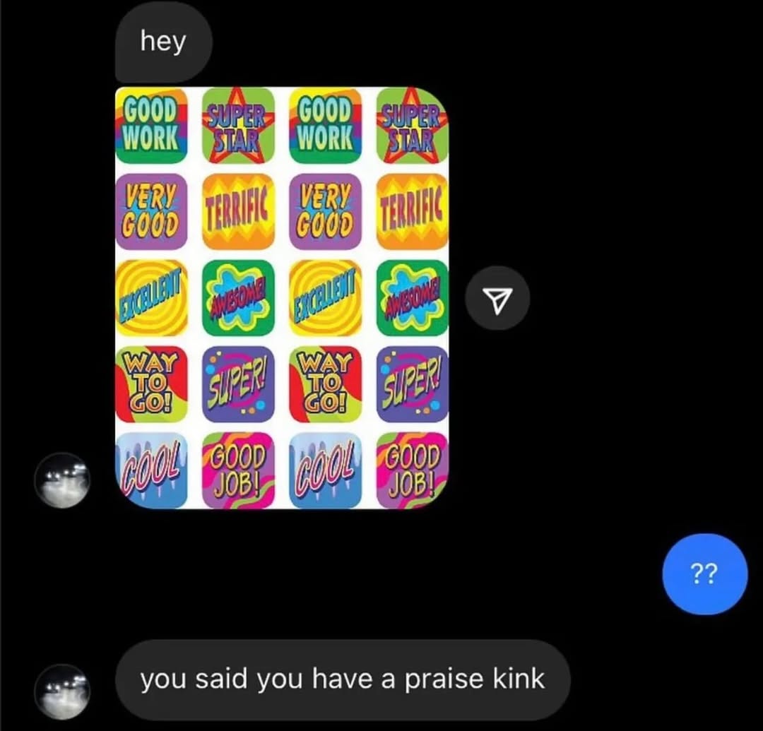 hey GOOD №6000 WORK VERY VERY У 6000 2? said you have a praise kink you said you nav pral
