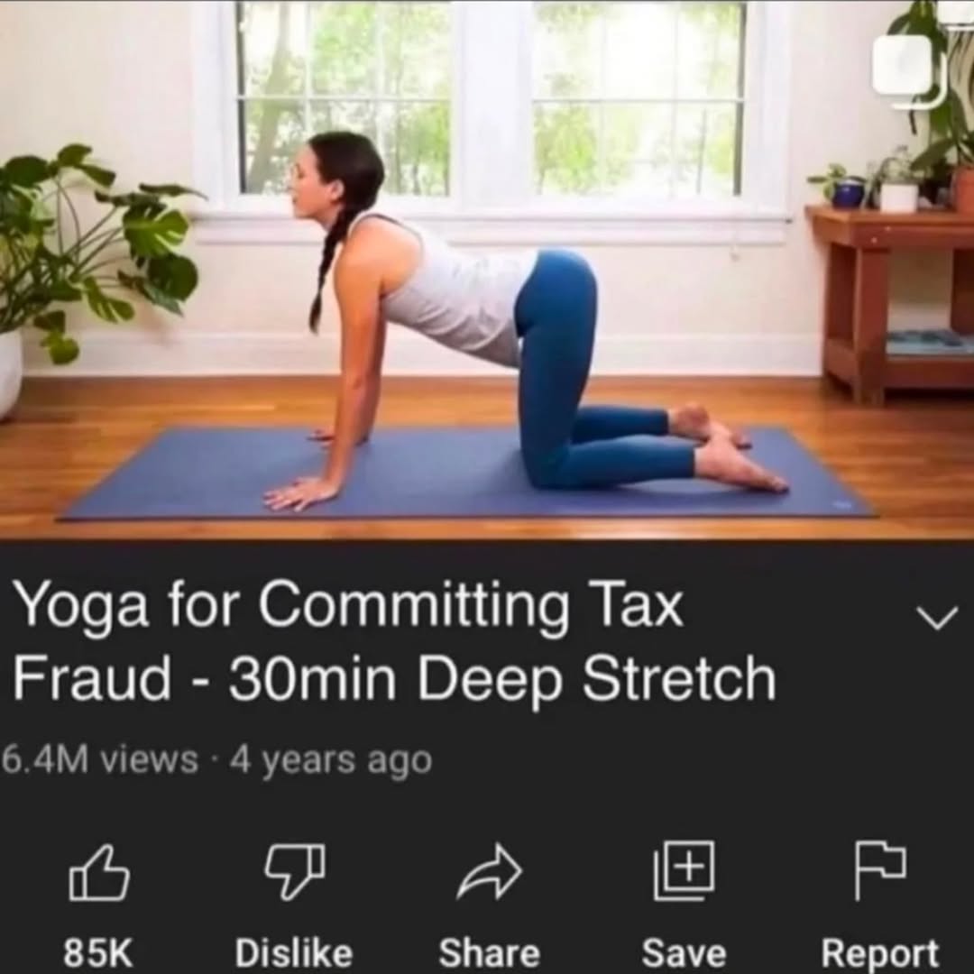 Yoga for Committing Tax Fraud 30min Deep Stretch views 4 years ago Dislike Share Save Report