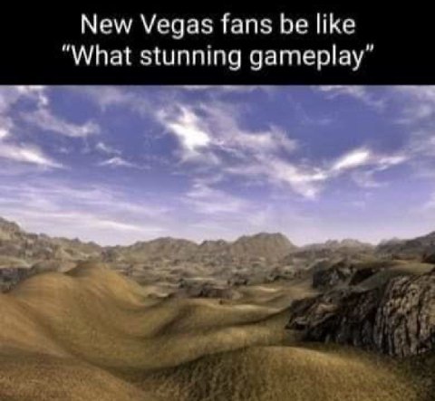 New Vegas fans be like “What stunning gameplay”
