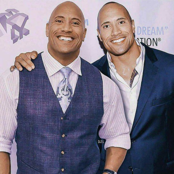 That epic moment when The Rock and Dwayne Johnson finally met