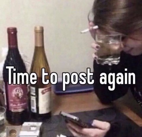 Time to post again