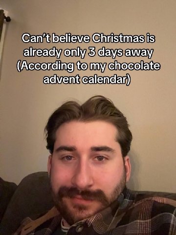 Сап’{ believe Christmas is already only 3 days away (According to my chocolate advent calendar)