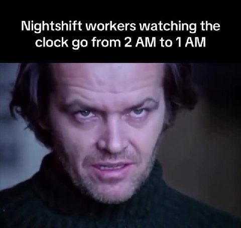 Nightshift workers watching the