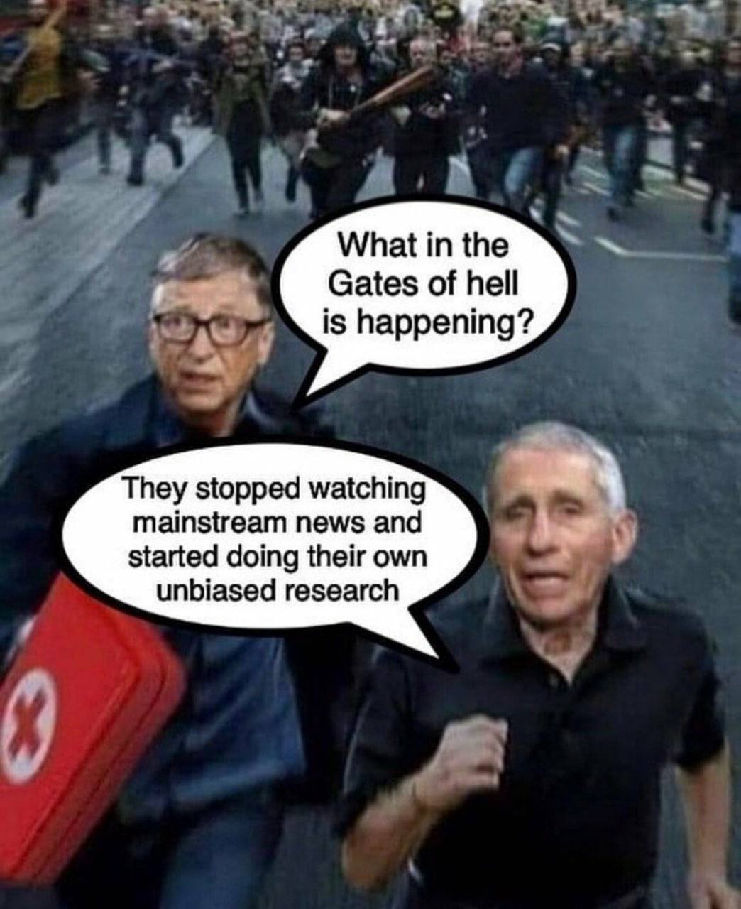 What in the Gates of hell is happening? They stopped watching mainstream news and started doing their own unbiased research