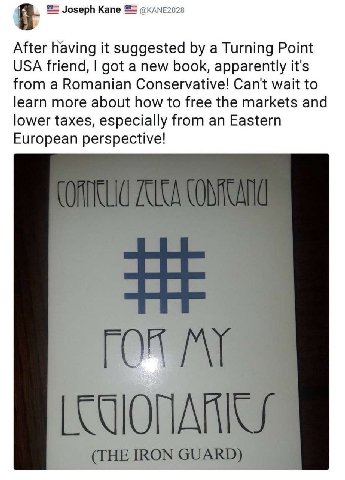 Joseph Kane @КАМЕ?028 After having it suggested a Turning Point USA friend, got a new book, apparently it's from a Romanian Conservative! Can't wait to learn more about how to free the markets and low