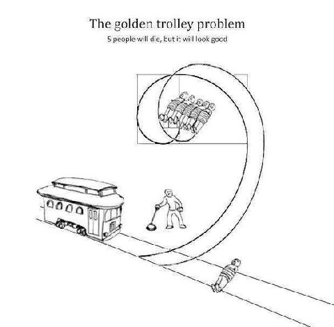 The golden trolley problem 5 people will die, but it will look good