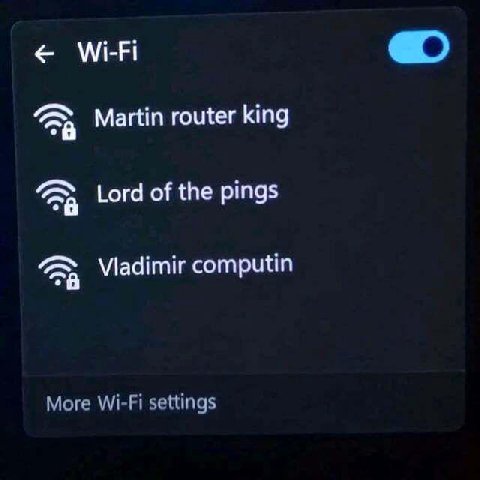 Wi-Fi ЗА Martin router king Lord of the pings Vladimir computin 35 More Wi-Fi settings