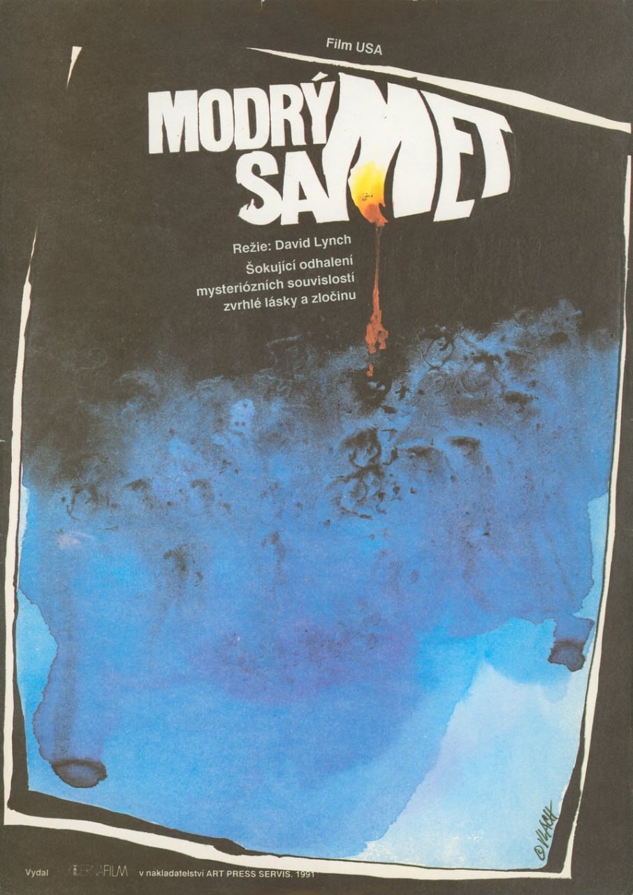 Редкий чешский постер к Blue Velvet, 1986.