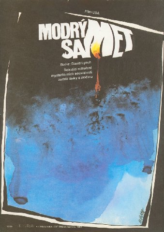 Редкий чешский постер к Blue Velvet, 1986.