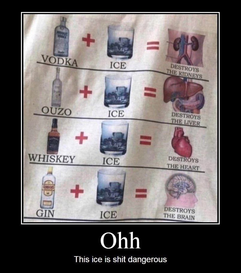 4 SODKA Ice WHISKEY ICE DESTROYS 17 DESTROY GIN ICE ГНЕ BRAIN This ice is shit dangerous