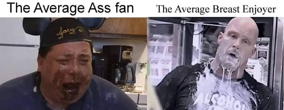 The Average Ass fan The Average Breast Enjoye