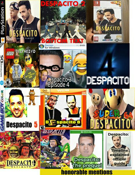 2 о ral are SBACITO 7 я ОЕЗРАСТО 1 A snacite 8 Despacito 5 Be, explained 4 honorable mentions