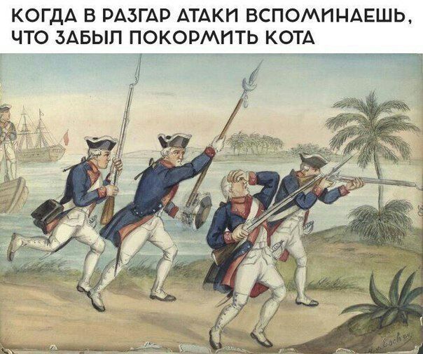 КОГДА В РАЗГАР АТАКИ ВСПОМИНАЕШЬ, ЧТО ЗАБЫЛ ПОКОРМИТЬ КОТА i