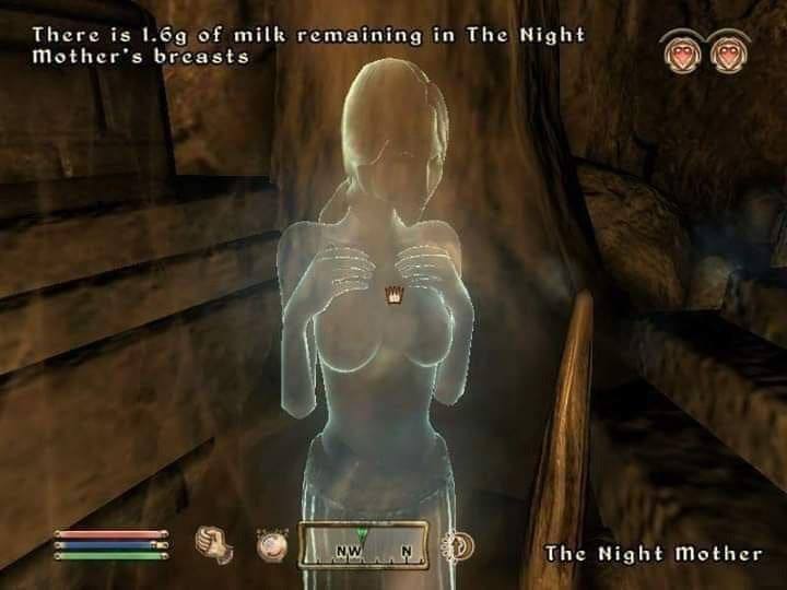 There is of milk remaining in The Night breasts The Night