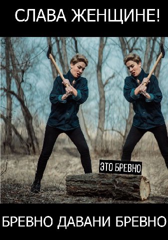 СЛАВА ЖЕНЩИНЕ! ЭТО БРЕВНО БРЕВНО ДАВАНИ БРЕВНО