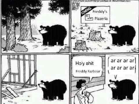 Freddy Pizzeria Holy shit Freddy Fazbear arar 4