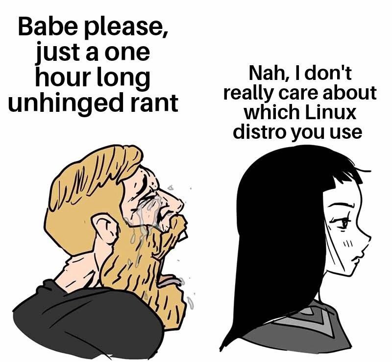 Babe please, hour long Nah, i геацу саге ароц unhinged rant Linus distro you use a I